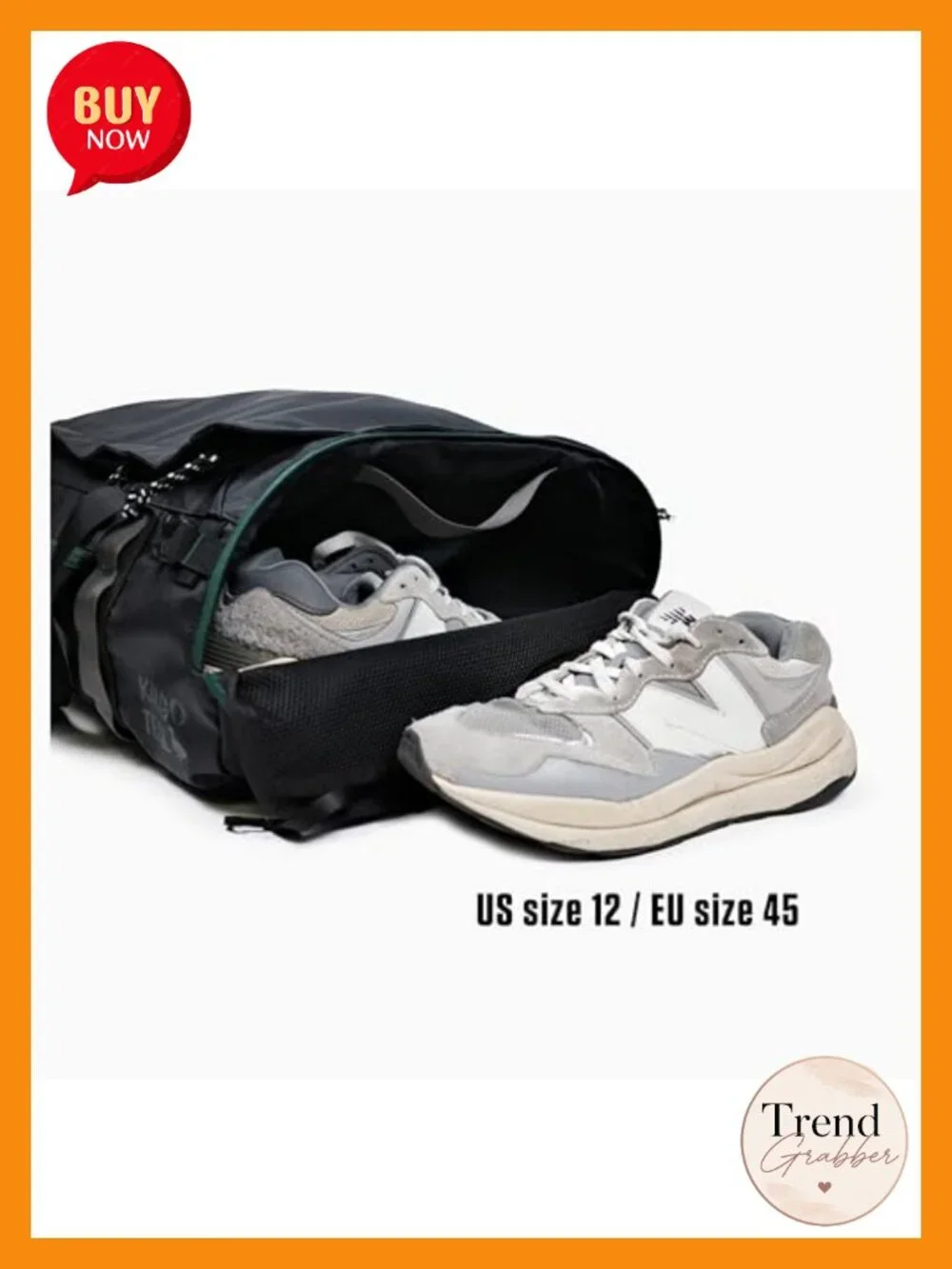 Convertible Travel Duffle Bag 40L Backpack Weekend Gym Carry-On Laptop Shoe